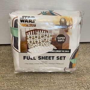 Star Wars Mandalorian Full Size Sheet Set - Super Soft